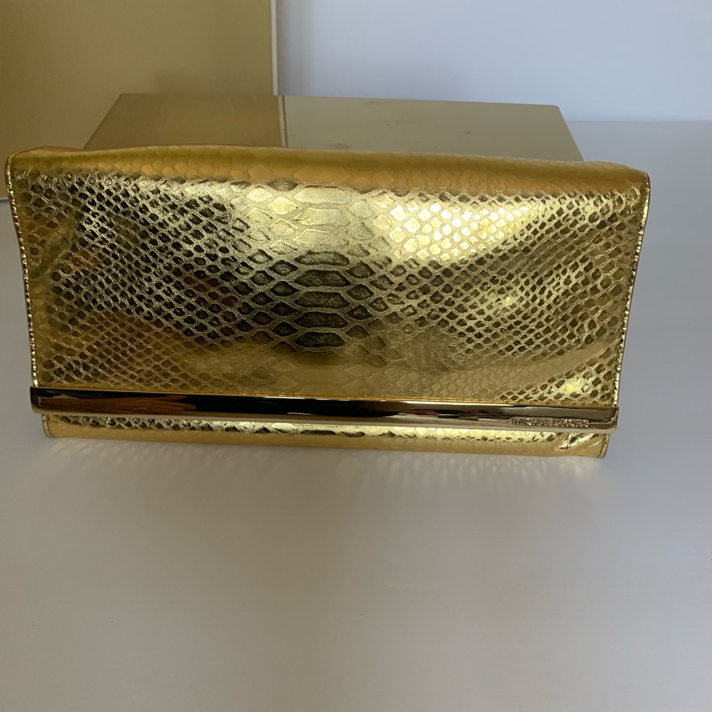 Michael Kors Metallic Gold Clutch